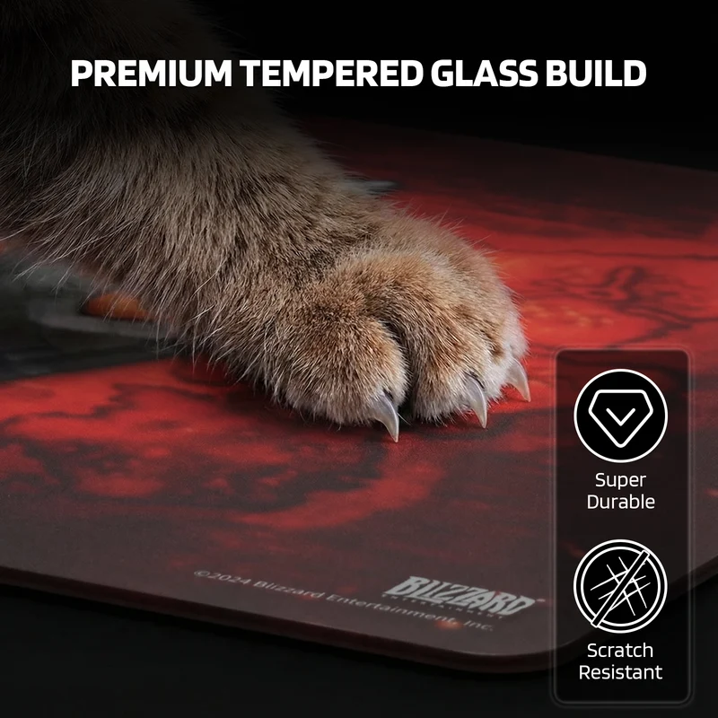 World of Warcraft Game Glass Mouse Pad