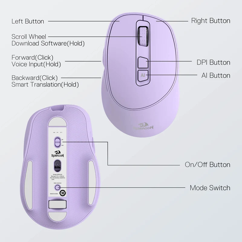 BM4195 AI Smart Wireless Mouse