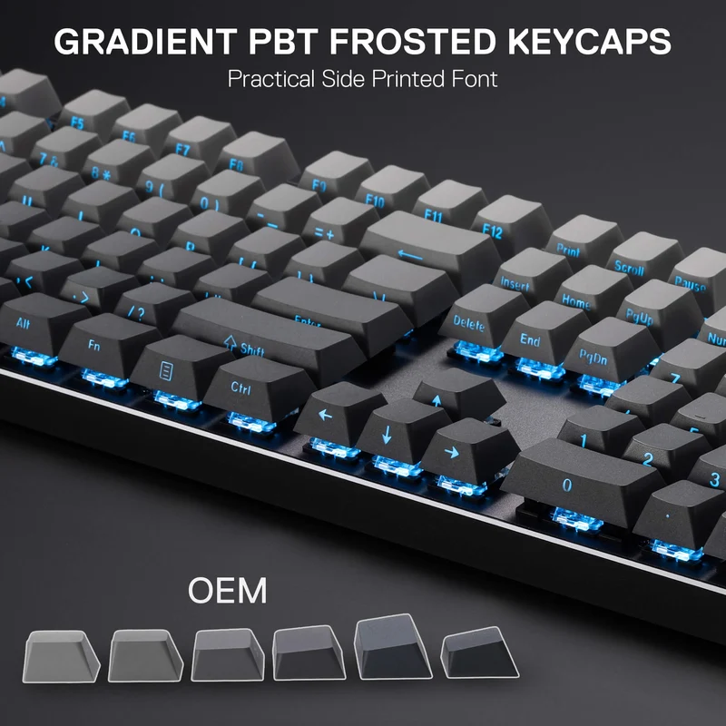 DEVARAIAS K556 PRO Aluminum Keyboard (Side Printed PBT Keycaps)