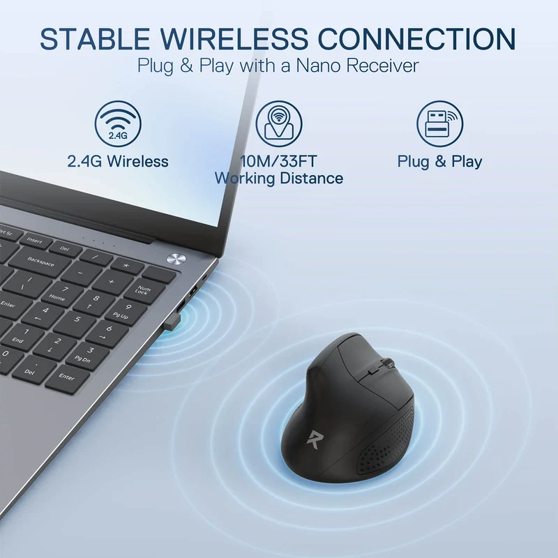 BM-4033 Wireless Vertical Ergonomic Mouse