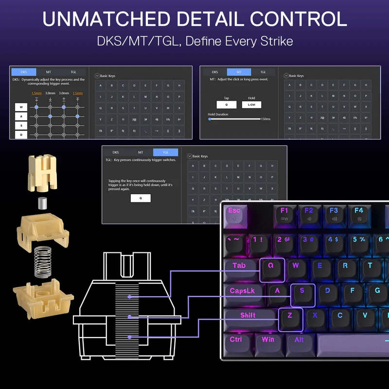 DHARMA K556 HE (Magnetic Hall Effect Keyboard)