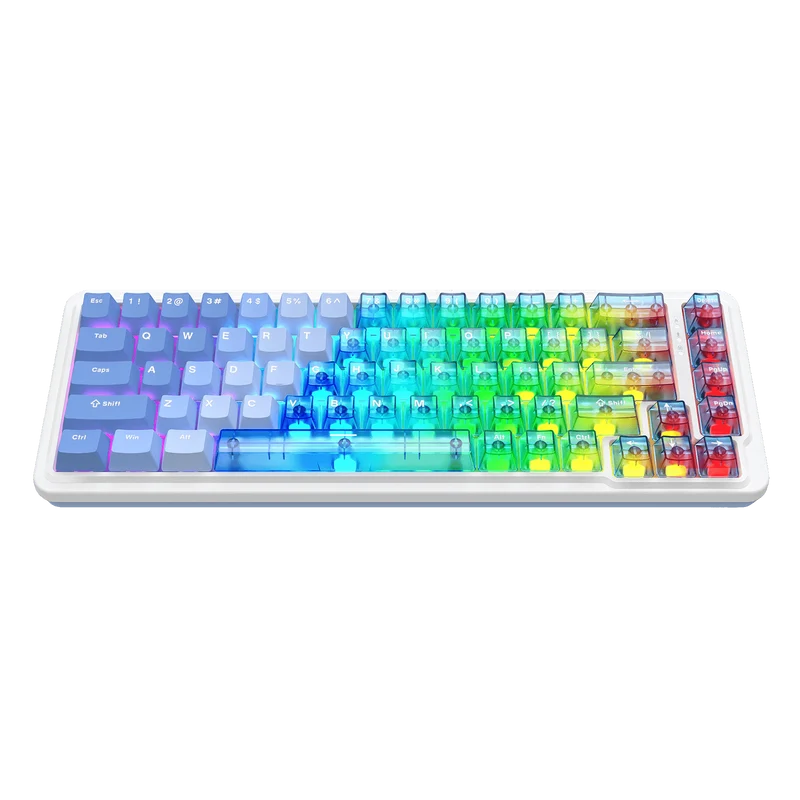 NOVA K709 HE Rapid Trigger Gaming Keyboard (Transparent Blue Keycaps)