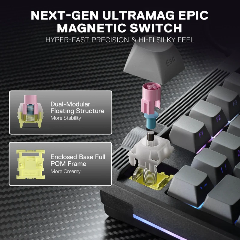 OTIIM K729 HE Rapid Trigger Gaming Keyboard