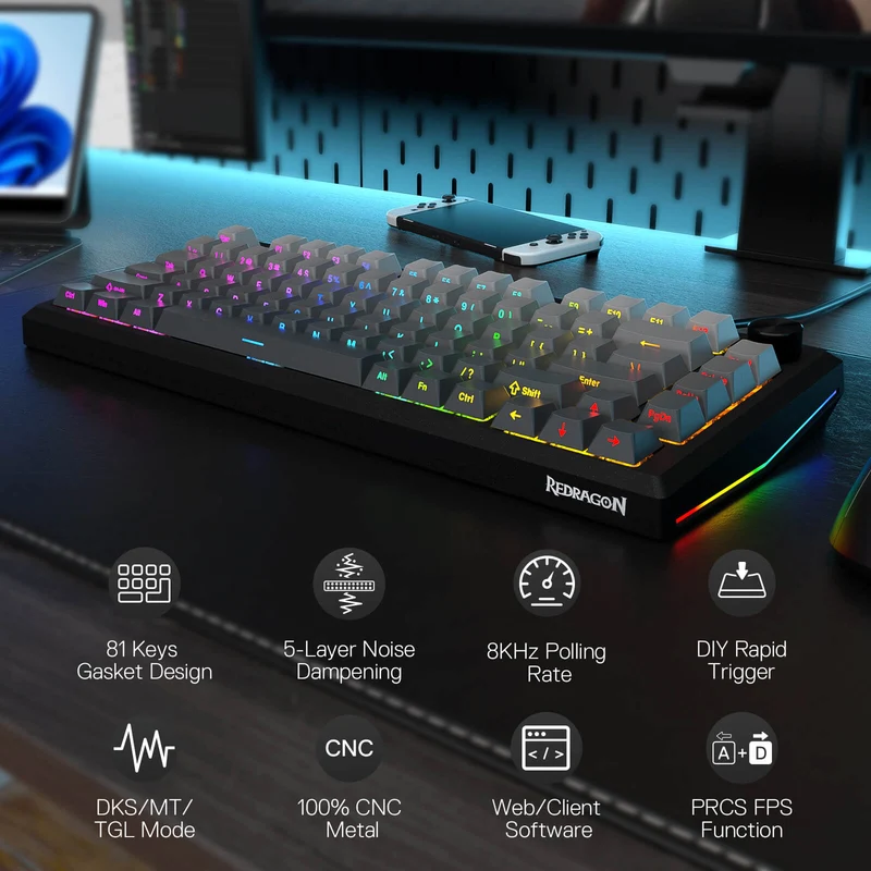 PENUMBRA K687 HE Rapid Trigger Gaming Keyboard