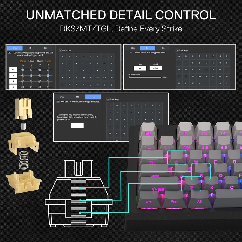 PENUMBRA K687 HE Rapid Trigger Gaming Keyboard