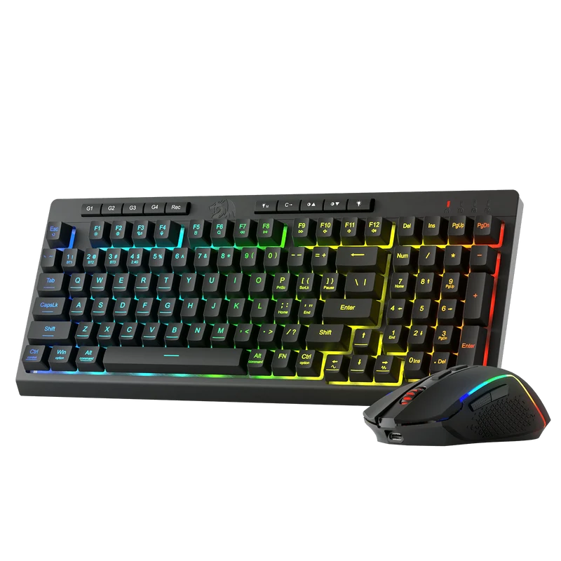 RYLO PRO S142 Membrane Gaming Keyboard & Mouse Tri-Mode Combo