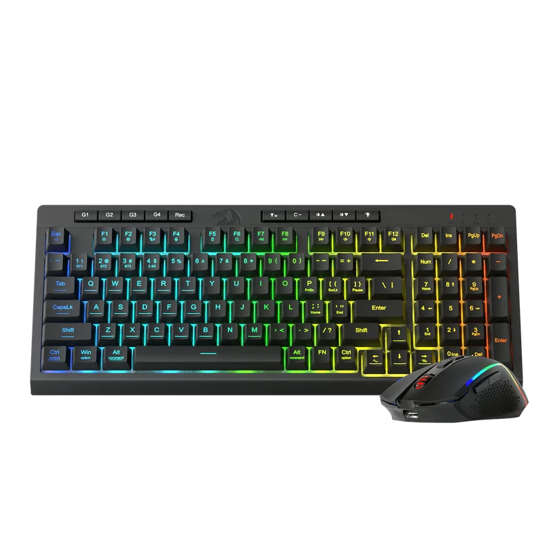 (Open-box) RYLO PRO S142 Membrane Keyboard & Mouse Tri-Mode Combo