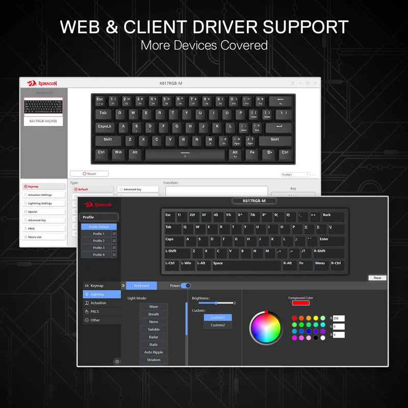 FIZZ K617 Black (Magnetic Hall Effect Keyboard)