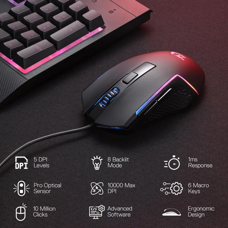 S151 Membrane Gaming Keyboard & Mouse Wired Combo