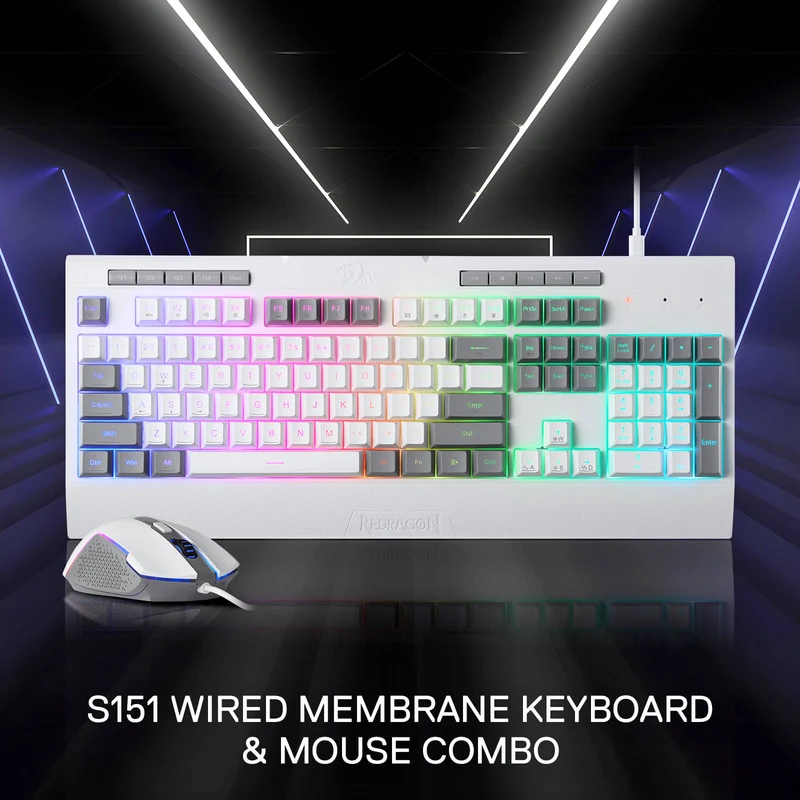S151 Membrane Gaming Keyboard & Mouse Wired Combo