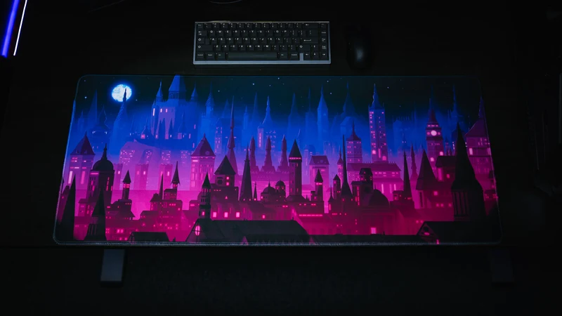 Jillyeon's "Chroma Kingdom" Gaming Desk Mat