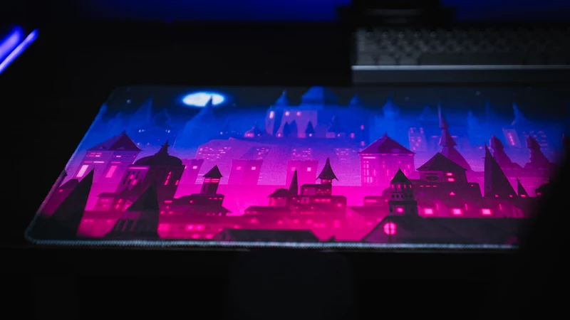 Jillyeon's "Chroma Kingdom" Gaming Desk Mat