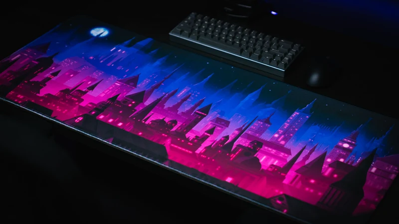 Jillyeon's "Chroma Kingdom" Gaming Desk Mat