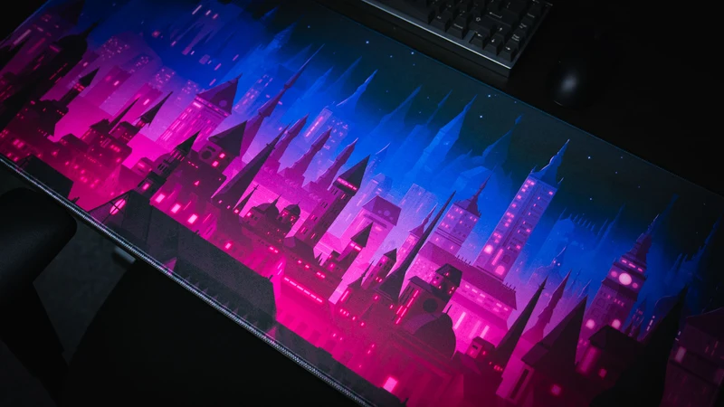 Jillyeon's "Chroma Kingdom" Gaming Desk Mat
