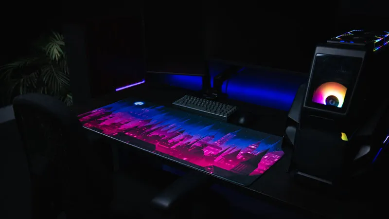 Jillyeon's "Chroma Kingdom" Gaming Desk Mat