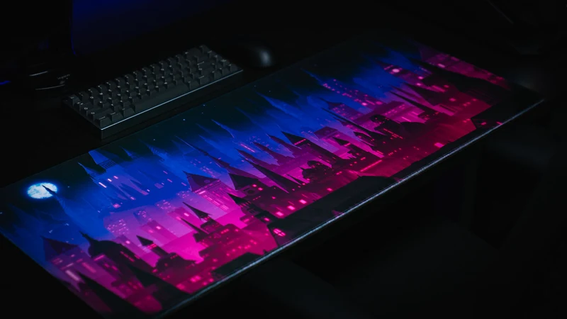 Jillyeon's "Chroma Kingdom" Gaming Desk Mat
