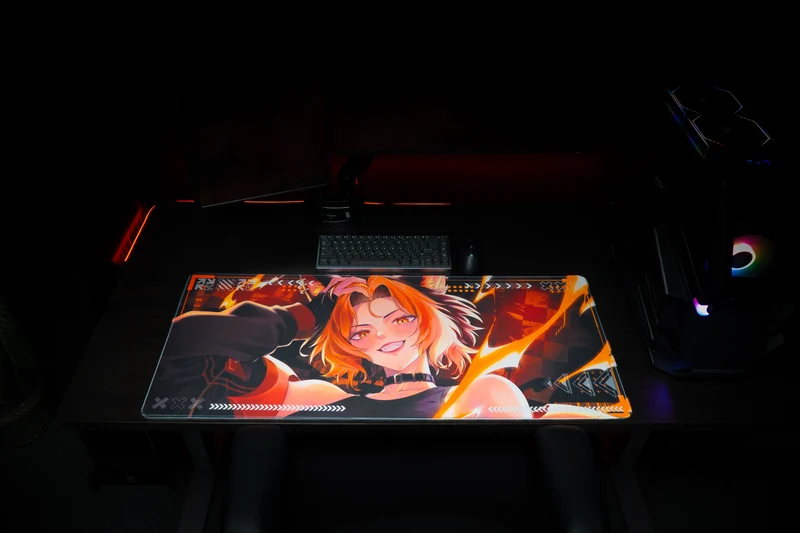 CelisEris's "Firewolf" Gaming Deskmat
