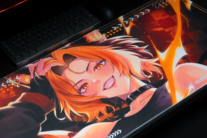 CelisEris's "Firewolf" Gaming Deskmat