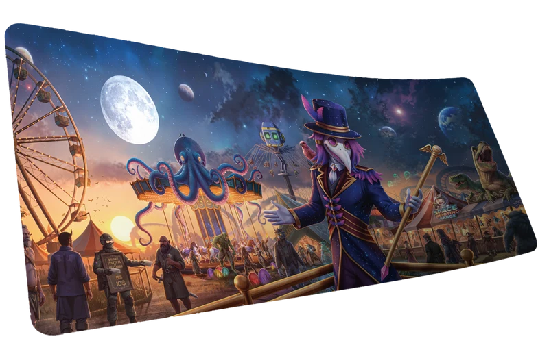 Crowmeda "Festival of Feathers" Gaming Deskmat
