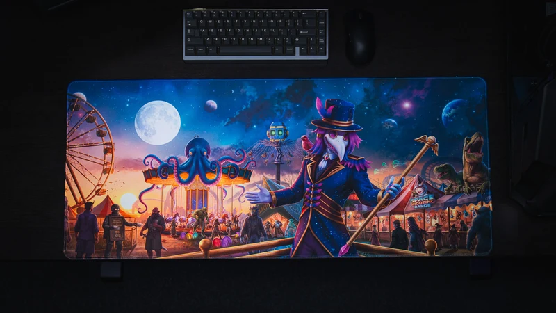 Crowmeda "Festival of Feathers" Gaming Deskmat