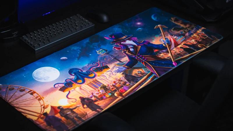 Crowmeda "Festival of Feathers" Gaming Deskmat