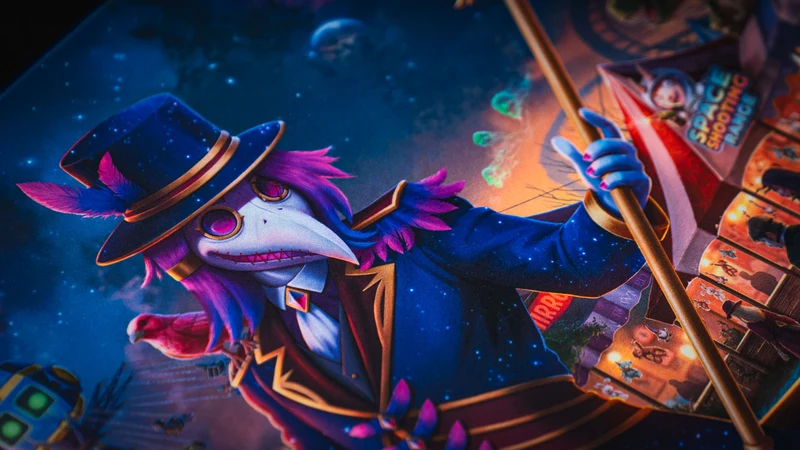 Crowmeda "Festival of Feathers" Gaming Deskmat