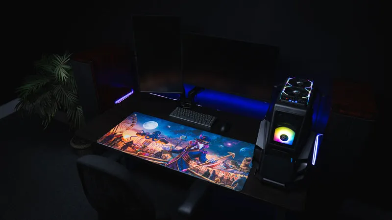 Crowmeda "Festival of Feathers" Gaming Deskmat