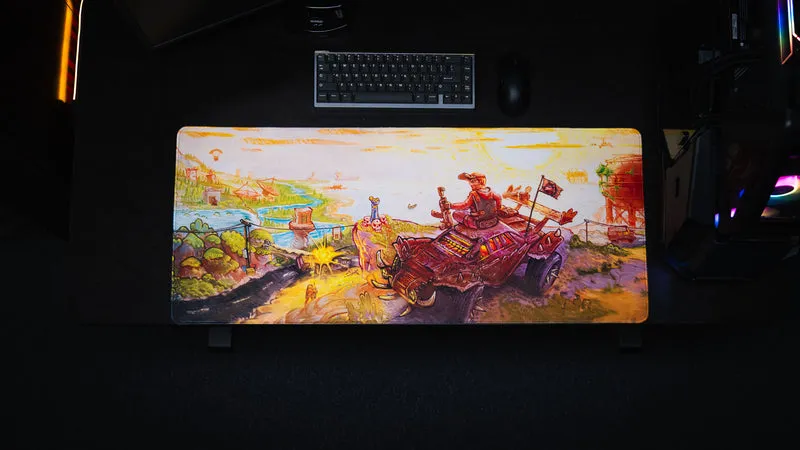 Beastmode's "Rust After Glory" Gaming Desk Mat - Limited Edition
