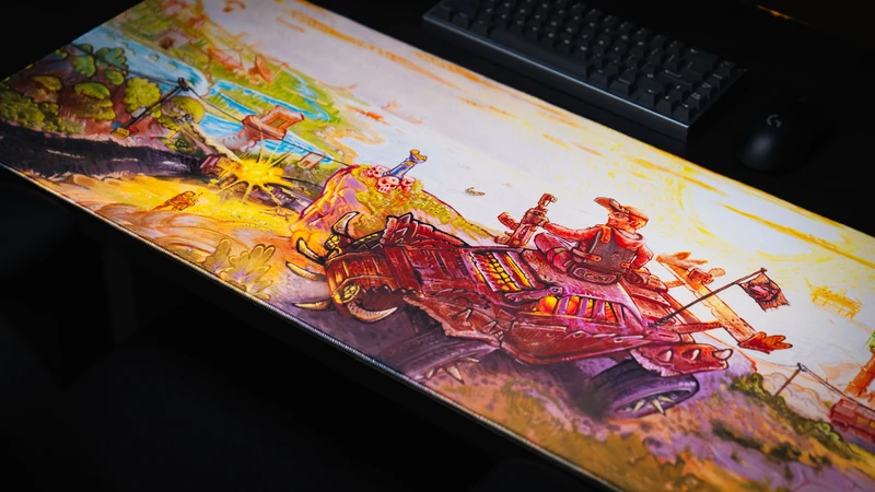 Beastmode's "Rust After Glory" Gaming Desk Mat - Limited Edition