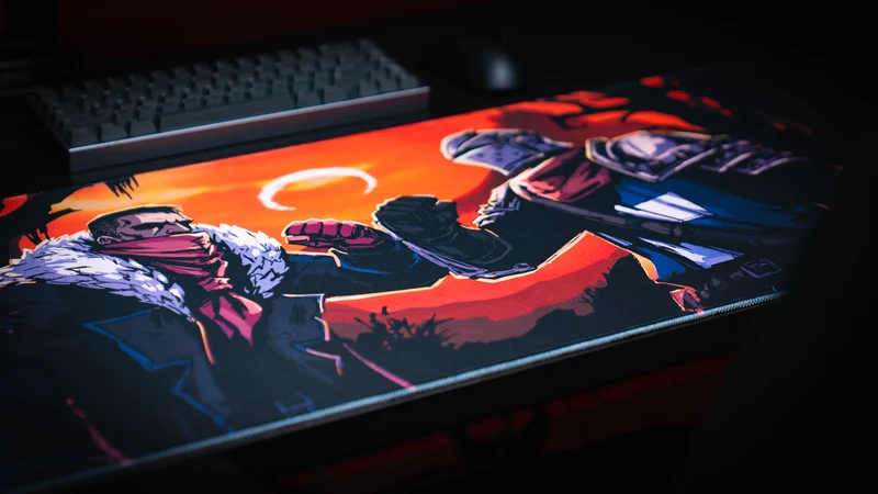 Grim Kleaper "Redemption on the Old Road" Gaming Desk Mat