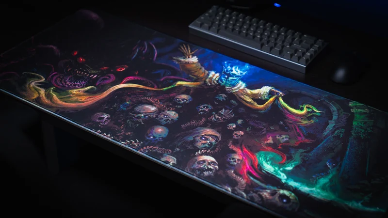 Grim Kleaper "Dominion of the Dark" Gaming Desk Mat