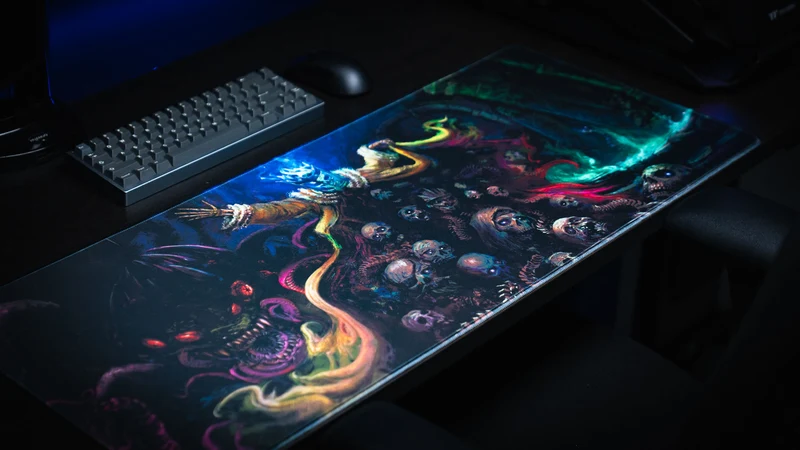 Grim Kleaper "Dominion of the Dark" Gaming Desk Mat
