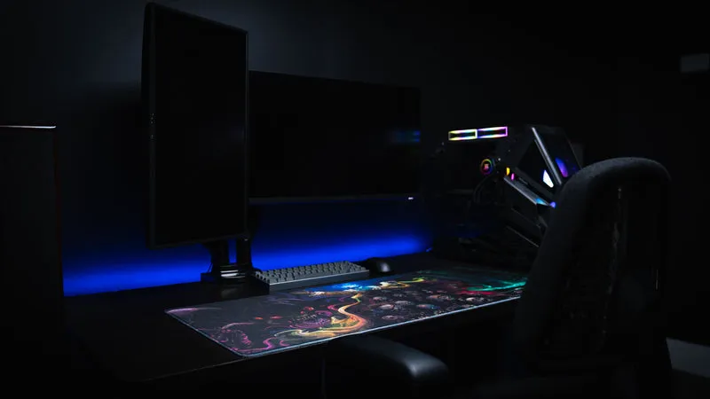 Grim Kleaper "Dominion of the Dark" Gaming Desk Mat