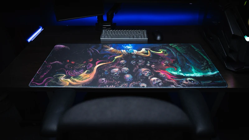Grim Kleaper "Dominion of the Dark" Gaming Desk Mat