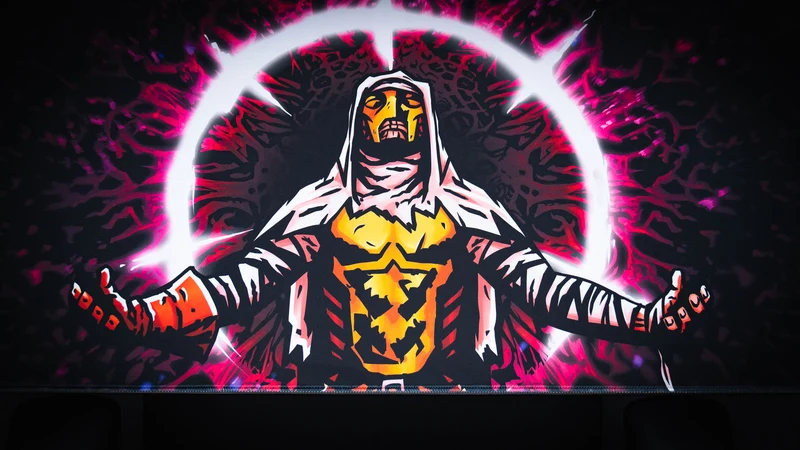 Grim Kleaper "Spare Them" Gaming Desk Mat