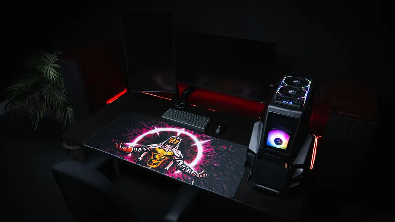 Grim Kleaper "Spare Them" Gaming Desk Mat