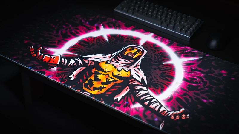 Grim Kleaper "Spare Them" Gaming Desk Mat