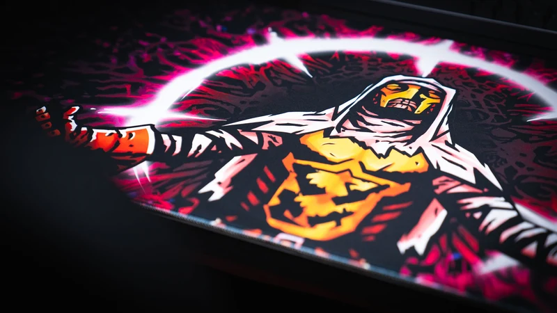 Grim Kleaper "Spare Them" Gaming Desk Mat