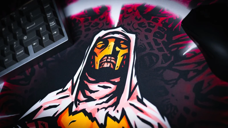 Grim Kleaper "Spare Them" Gaming Desk Mat