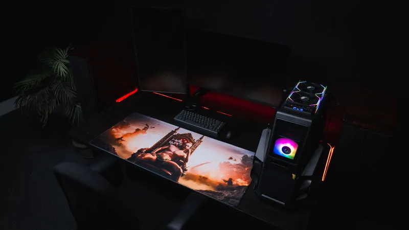 Epic Trolling "King Guppy's Throne" — Gaming Desk mat