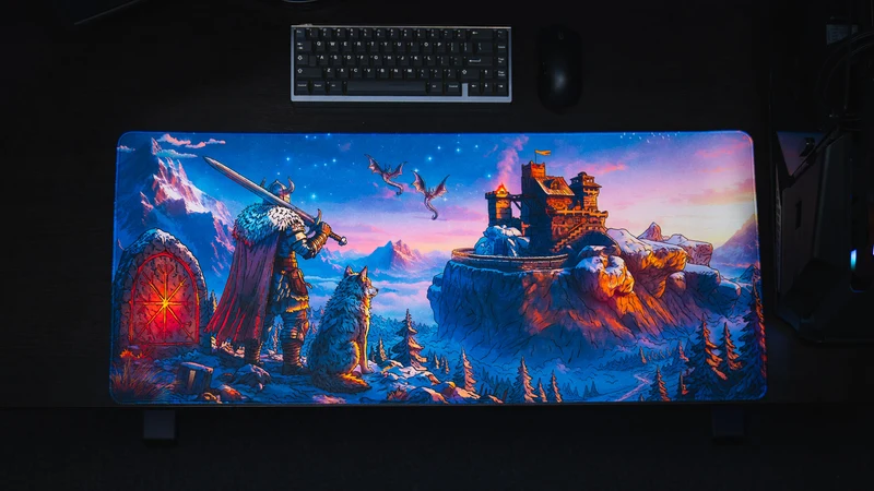 Jakk's "Frosthold" — Gaming Desk Mat
