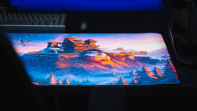 Jakk's "Frosthold" — Gaming Desk Mat