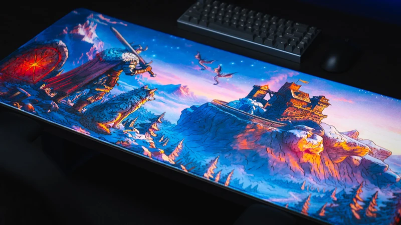 Jakk's "Frosthold" — Gaming Desk Mat