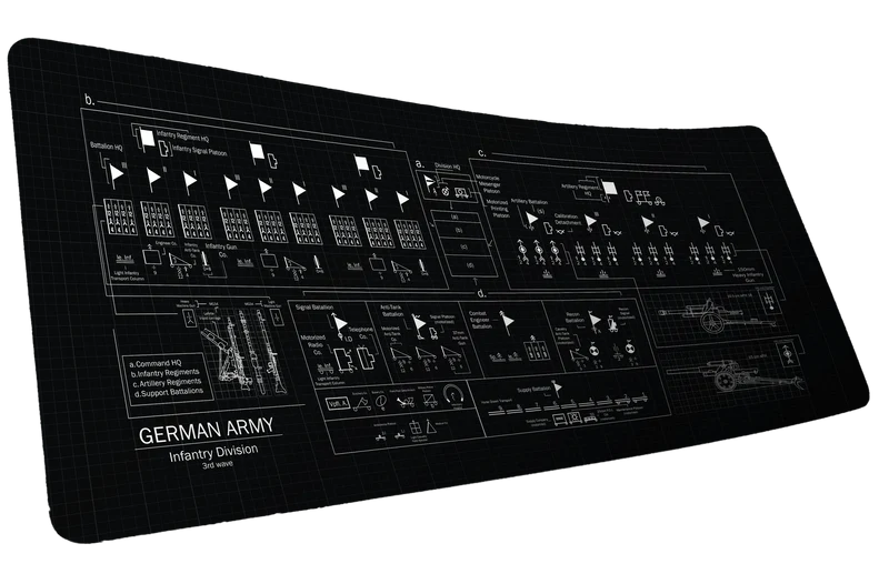 "1939 German Infantry Division" - Aldrahill Gaming Deskmat