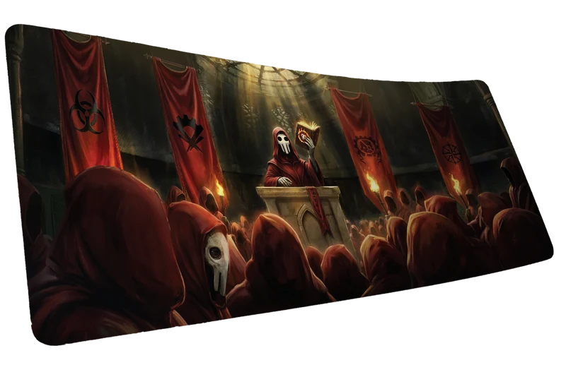 "Crimson Convocation" — Pravus Deskmat
