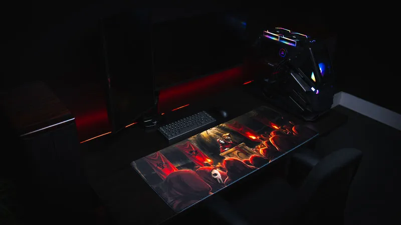 "Crimson Convocation" — Pravus Deskmat