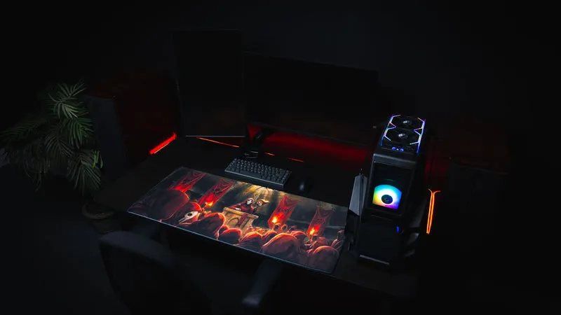 "Crimson Convocation" — Pravus Deskmat
