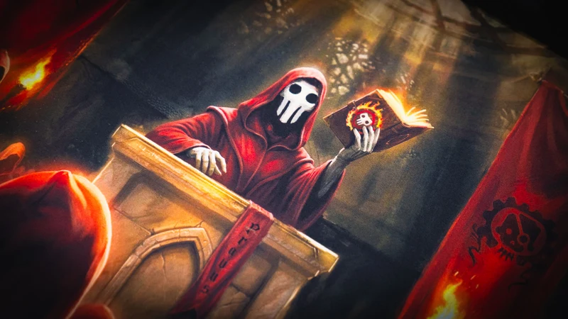 "Crimson Convocation" — Pravus Deskmat