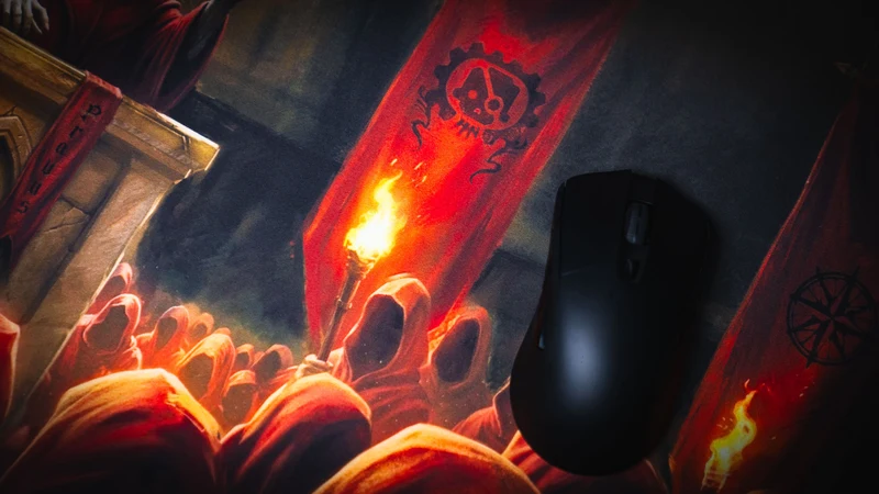 "Crimson Convocation" — Pravus Deskmat
