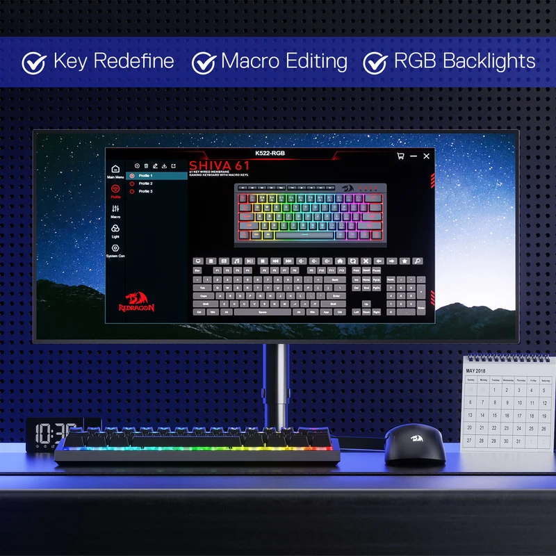 SHIVA K522 Membrane Gaming Keyboard